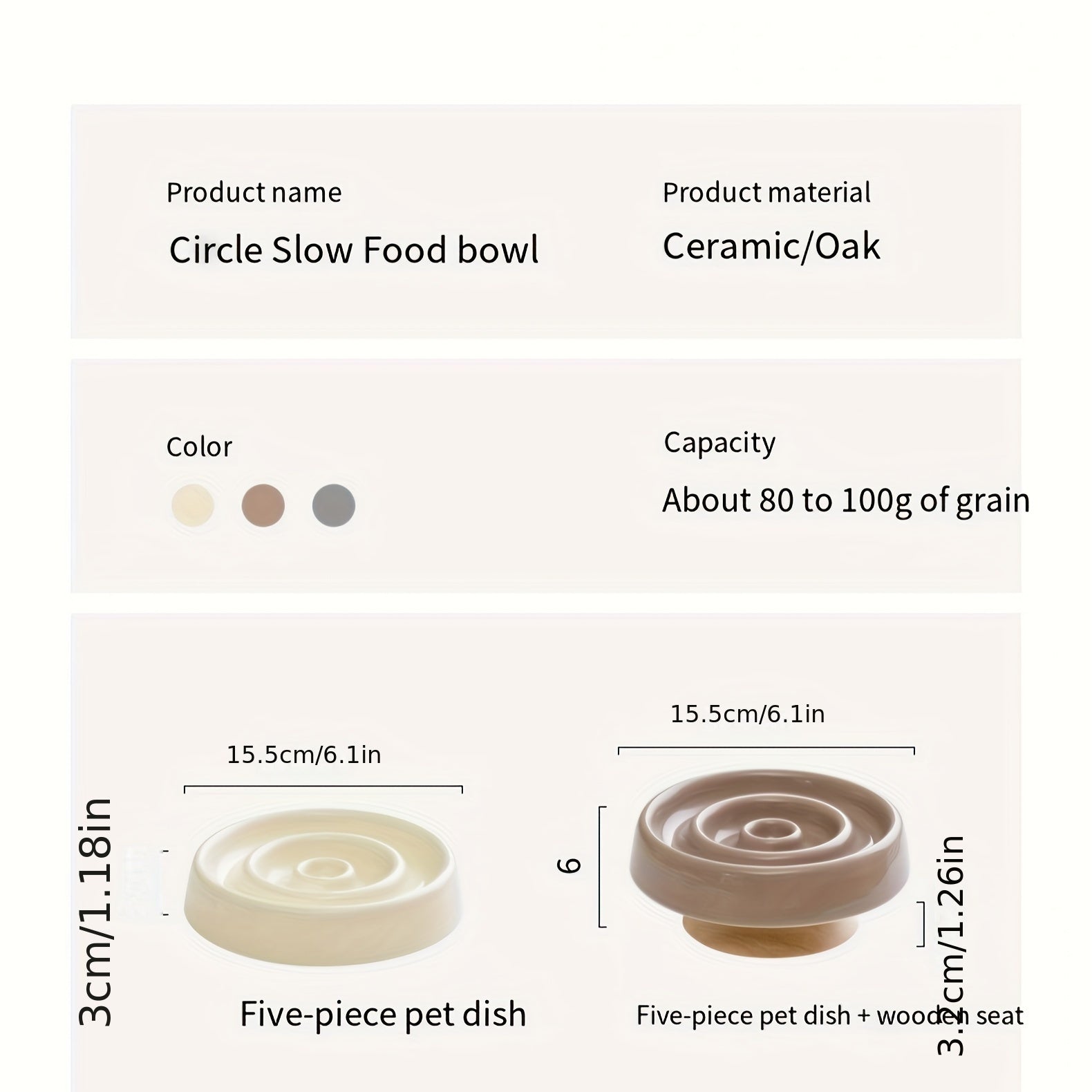 Warm Ceramic Puzzle Bowl for Slow Pet Feeding