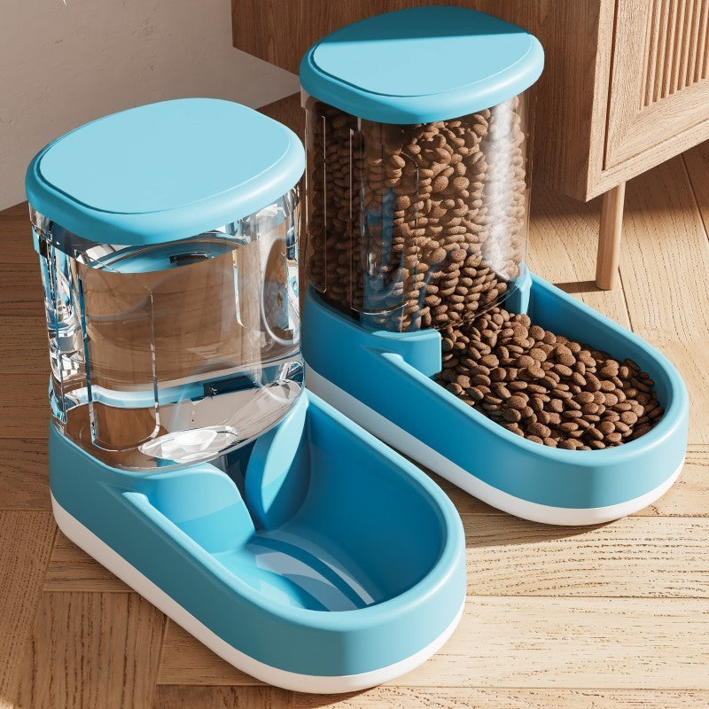 Automatic Pet Feeder & Water Fountain for Happy Cats & Dogs