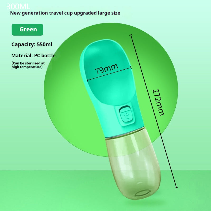 Convenient Pet Water Bottle and Bowl for Outdoor Adventures