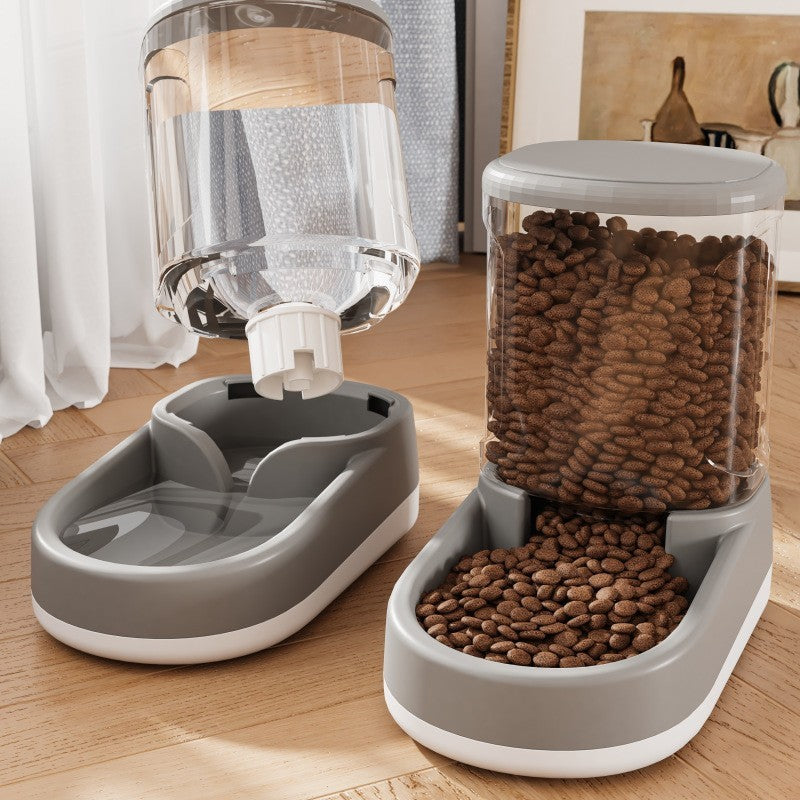 Automatic Pet Feeder & Water Fountain for Happy Cats & Dogs